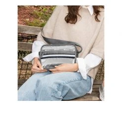 LeSportsac Striped Cube Crossbody Handbags