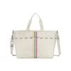 LeSportsac AEC Striped Large Zip Tote Totes