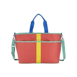 LeSportsac AEC Striped Large Zip Tote