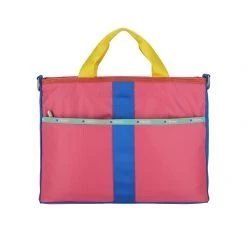 LeSportsac AEC Striped Laptop Tote
